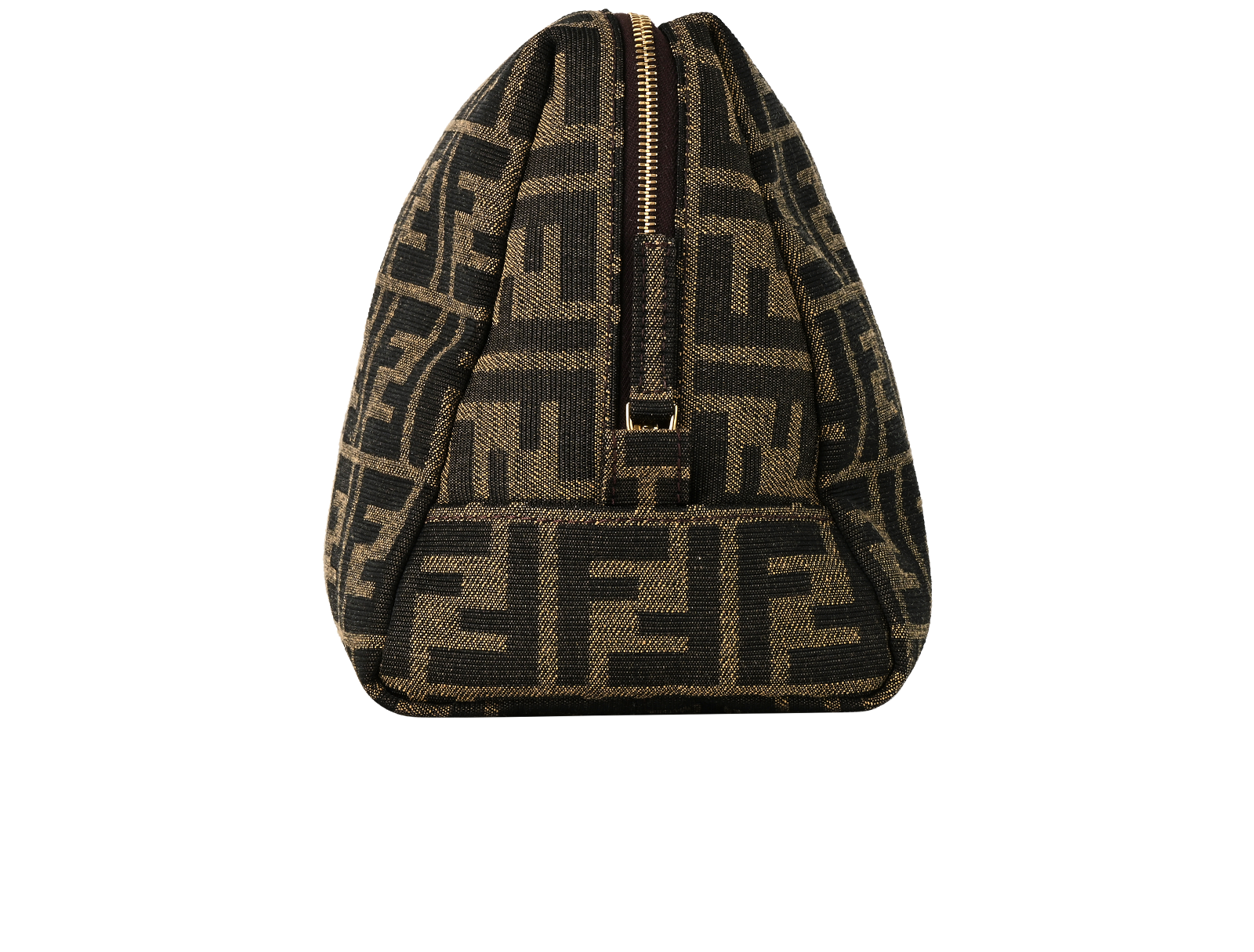 Fendi Zucca Print Cosmetic Bag, &pound;250, Accessories, Brown, Canvas, Side view